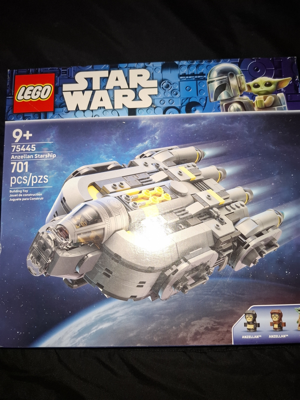 LEGO Star Wars Anzellan Starship - Gray with Yellow Accents